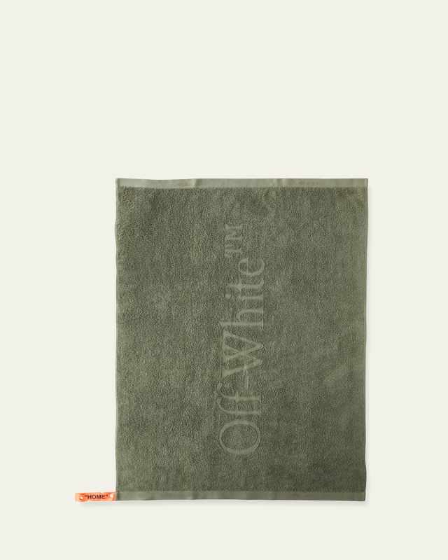 Green Bookish Shower Towel